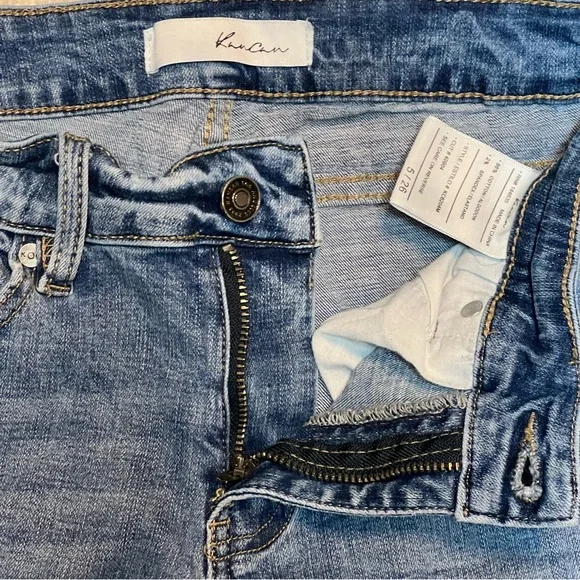 KANCAN Mid Rise Ankle Skinny Distressed KC6204M raw hem Jeans Women’s Sz.5/26 - Picture 3 of 7